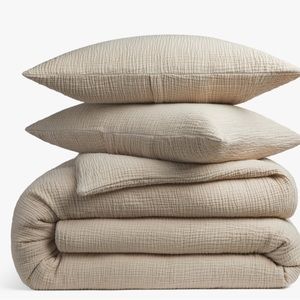 Parachute Cloud Cotton Duvet Set in Natural Queen